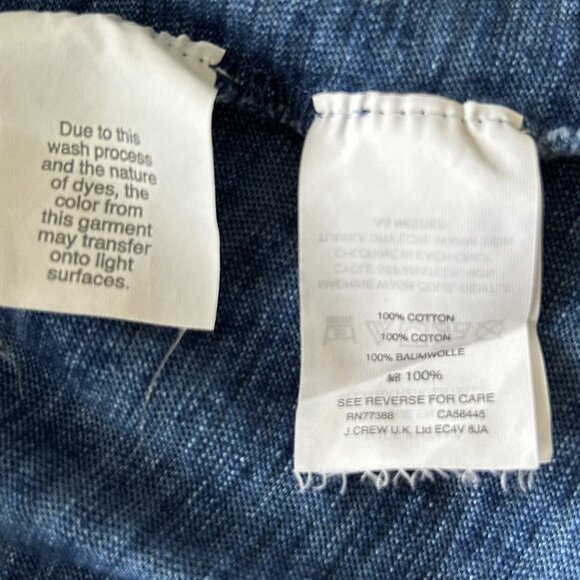 Crewcuts Indigo Blue Stars 100% Cotton LS Top Girls Size 12 - Picture 6 of 6